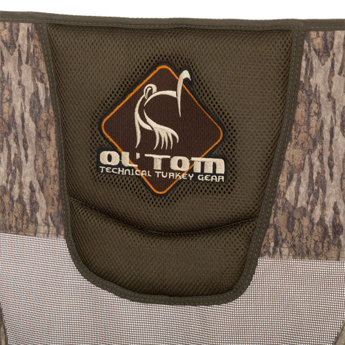 Close up of logo on Ultimate Low Profile Turkey Chair