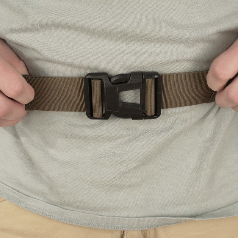 A person wearing the Youth Camo Daypack, a compact design for storing essential items in both casual and hunting applications.