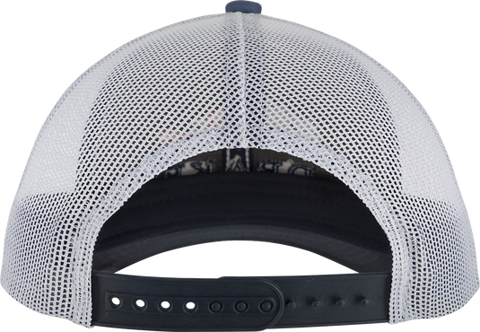 A classic trucker mesh-back cap featuring a bold Drake head logo filled with the American flag and the word Drake in Navy Blue below. Stylish, breathable, and comfortable for everyday wear.