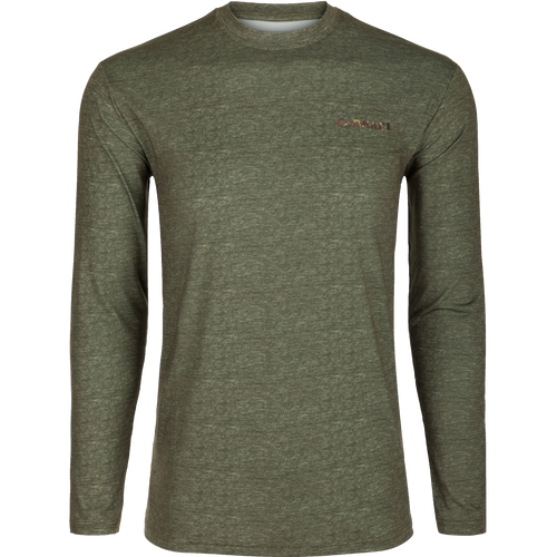 A lightweight, high-performance crew shirt for all weather conditions. Features include Built-In Cooling, UPF 50, Moisture Wicking, Breathable Stretch, and Quick Drying. Perfect for hunting, fishing, or any outdoor activity.