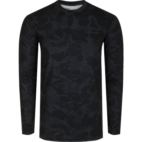 Youth Performance Crew L/S: A camouflage shirt with exceptional functionality. Built-In Cooling, Moisture Wicking, Breathable Stretch, and Quick Drying. Lightweight with UPF 50 for ultimate sun protection.