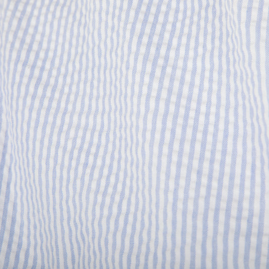 Seersucker Wingshooter's Shirt - StayCool™ fabric with front and back heat vents, button-down collar, and multiple pockets. Perfect for spring and summer outings.