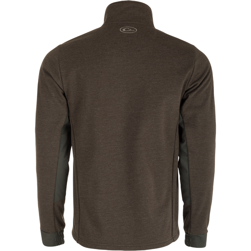 Hybrid Windproof Jacket: A functional, mid-weight jacket with a two-tone design. Features include a left chest pocket and zippered slash pockets. Perfect for cool fall days and nights.