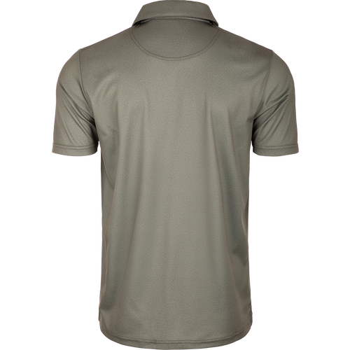 Heather Polo S/S: Timeless silhouette with textured fabric, built-in stretch, and moisture-wicking for comfort and style.