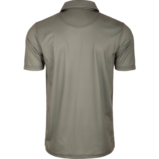 Heather Polo S/S: Timeless silhouette with textured fabric, built-in stretch, and moisture-wicking for comfort and style.