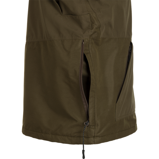 MST Waterproof Fleece-Lined 1/4 Zip Jacket: Versatile pullover for hardcore hunters. Waterproof, windproof, and breathable. Adjustable cuffs, extendable collar, and plenty of pockets for secure storage.