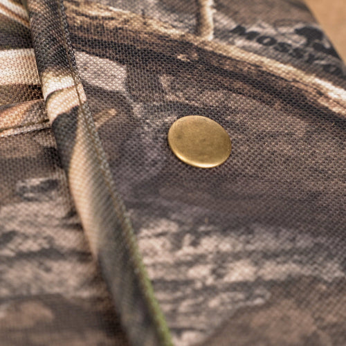 Side-Opening Gun Case with button on camouflage fabric