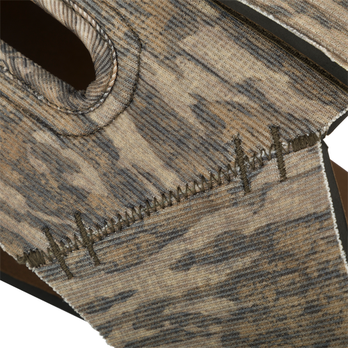 Close-up of the Drake Neoprene Dog Vest's durable, abrasion-resistant fabric, highlighting its customizable fit and reinforced protection for sporting dogs.