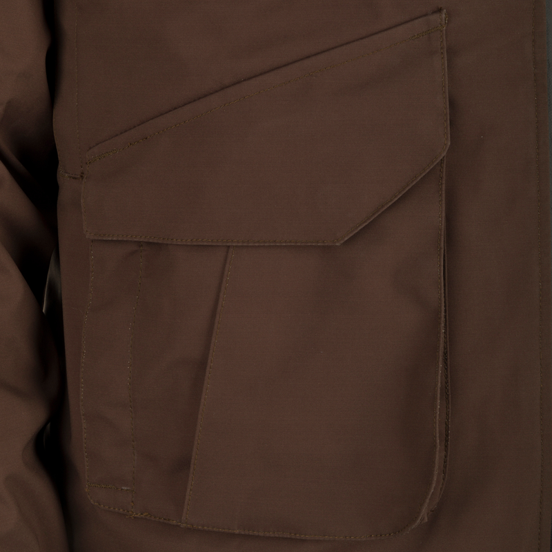 McAlister G3 Flex 3-in-1 Waterfowler's Jacket with a pocket for versatile hunting. Waterproof, windproof, and breathable.