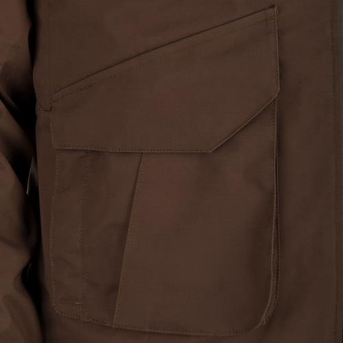 McAlister G3 Flex 3-in-1 Waterfowler's Jacket with a pocket for versatile hunting. Waterproof, windproof, and breathable.