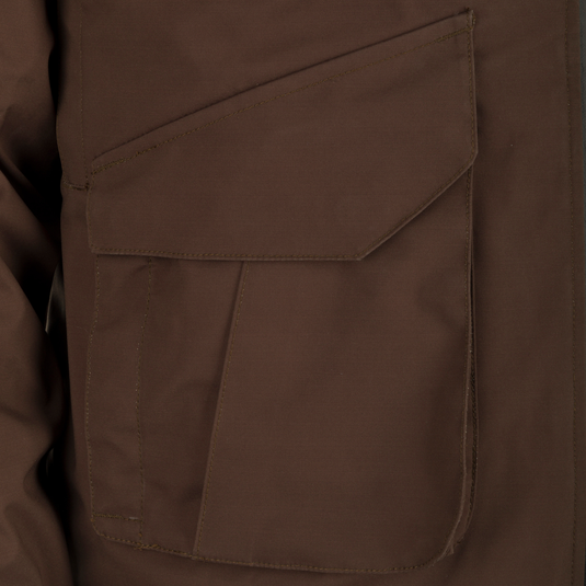 McAlister G3 Flex 3-in-1 Waterfowler's Jacket with a pocket for versatile hunting. Waterproof, windproof, and breathable.