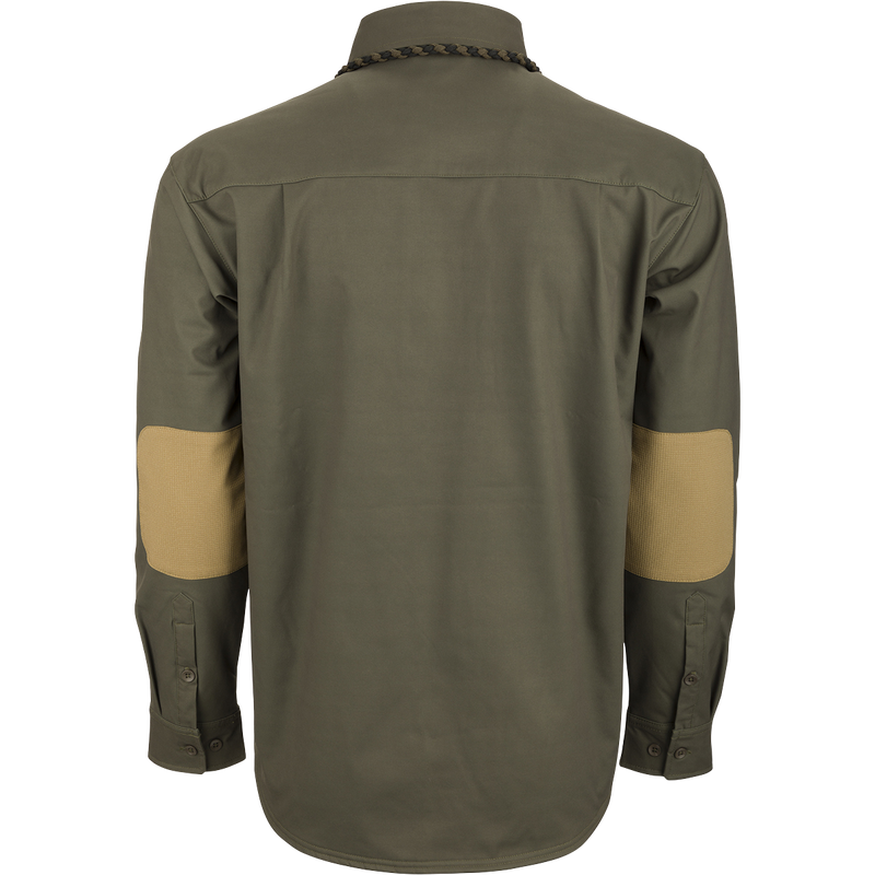 McAlister Microfleece Softshell Waterfowler's Shirt: A windproof, warm shirt with a button-down design. Features pocket storage for essentials and comfortable range of motion.