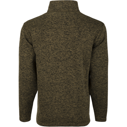 A close-up of the McAlister Full Zip Sweater Fleece Jacket, showcasing its textured fabric and vertical zippered chest pocket.